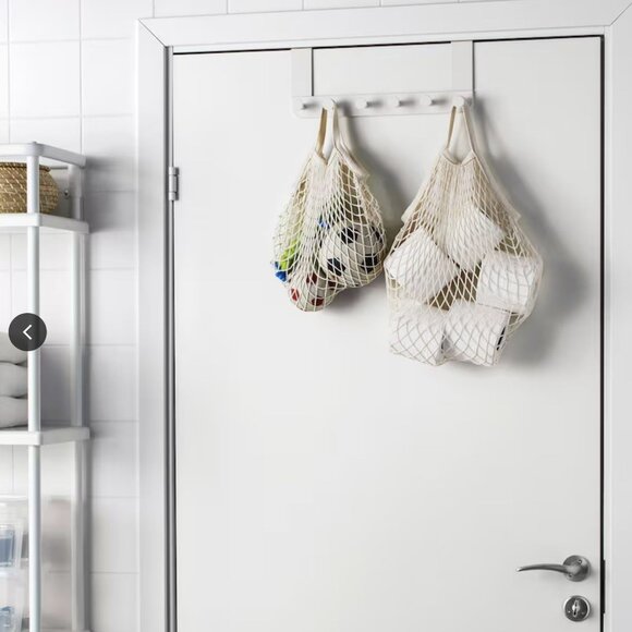 Mesh Bag Set 2 Ikea Natural Fiber Net Cotton Fabric Fruit Storage Organizer mq - Picture 6 of 6